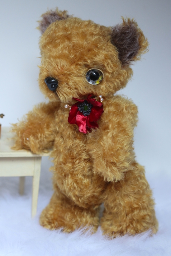 Rezavý teddy medvěd, německý mohér, 31x17 cm, 2021